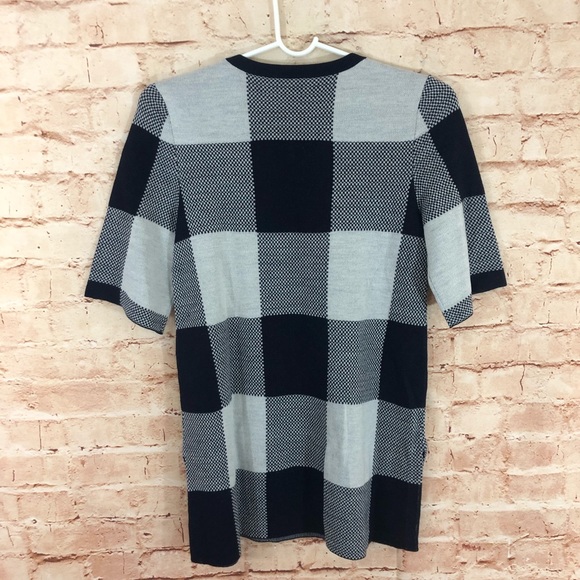 NWT Ann Taylor Checked Tunic Wool Blend Blouse - Picture 5 of 7